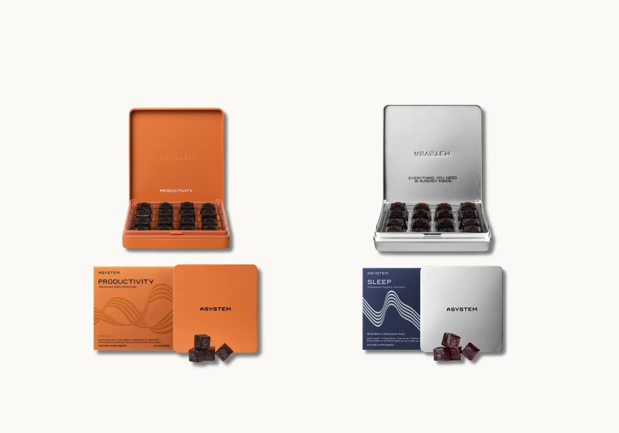ASYSTEM Bundle: Productivity + Sleep Gummies - Supplenaut